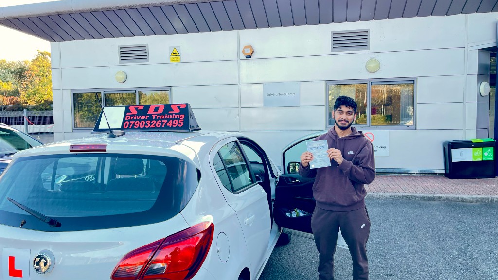 Kashif passed his driving test on 31 August 2026 - Suhel's Driving School East London